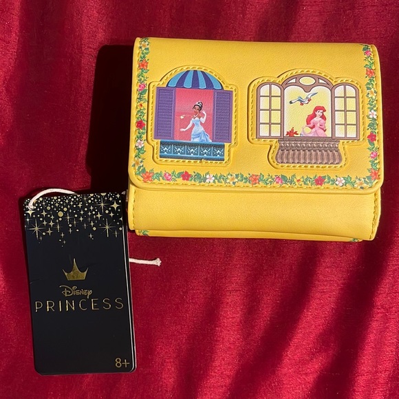 Loungefly Disney Princess Yellow Balcony Wallet - Picture 1 of 6